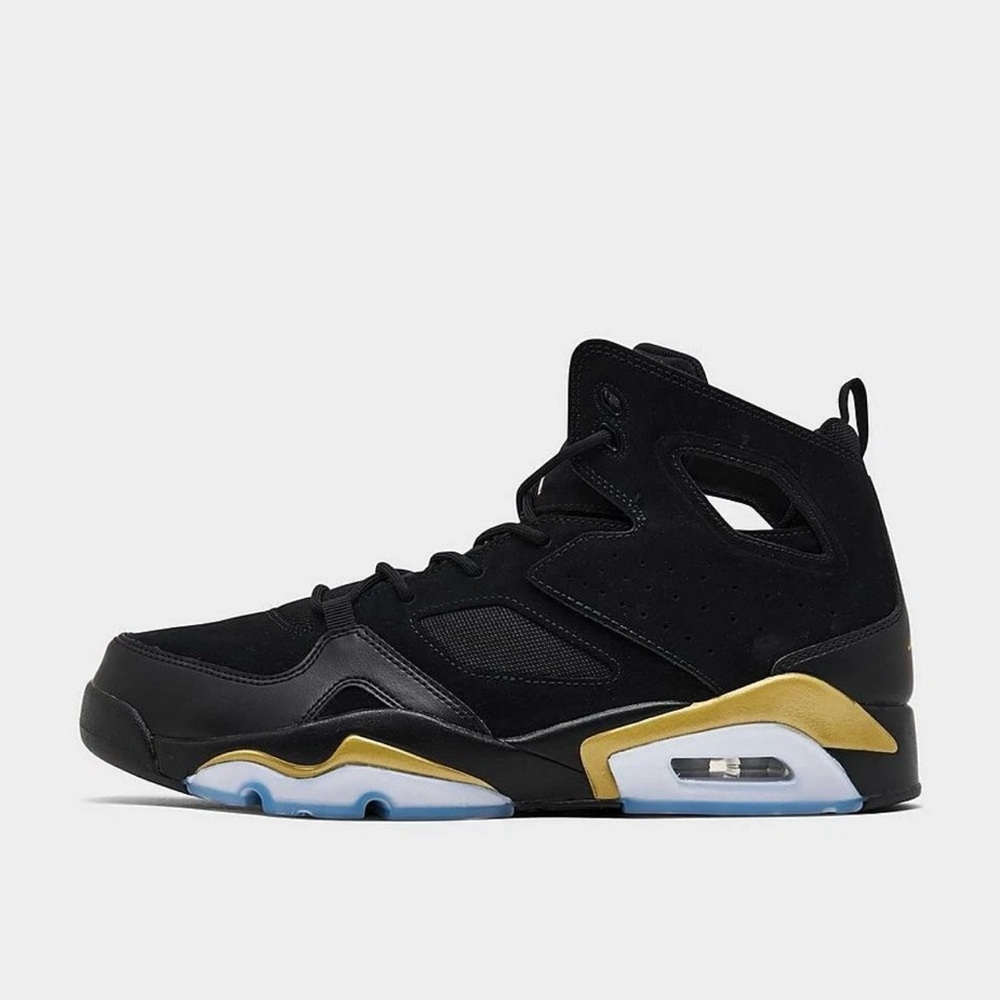 New Men Nike Jordan Flight Club 91 Black Metallic Gold DC7329 007